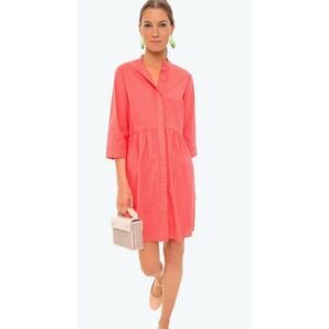 NwOT Tuckernuck Poppy Pink Royal Shirt Dress, small $168